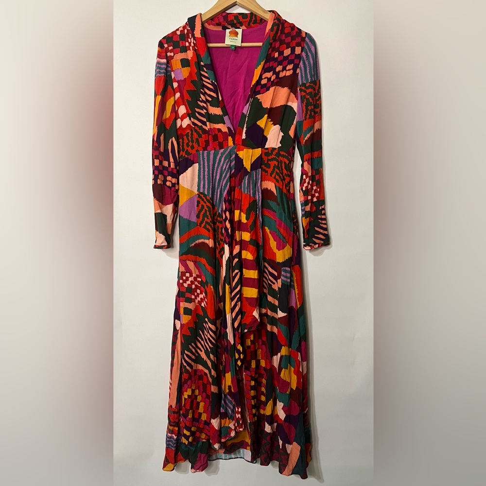 FARM Rio Multicolor Geometric Maxi Dress - Picture 3 of 14